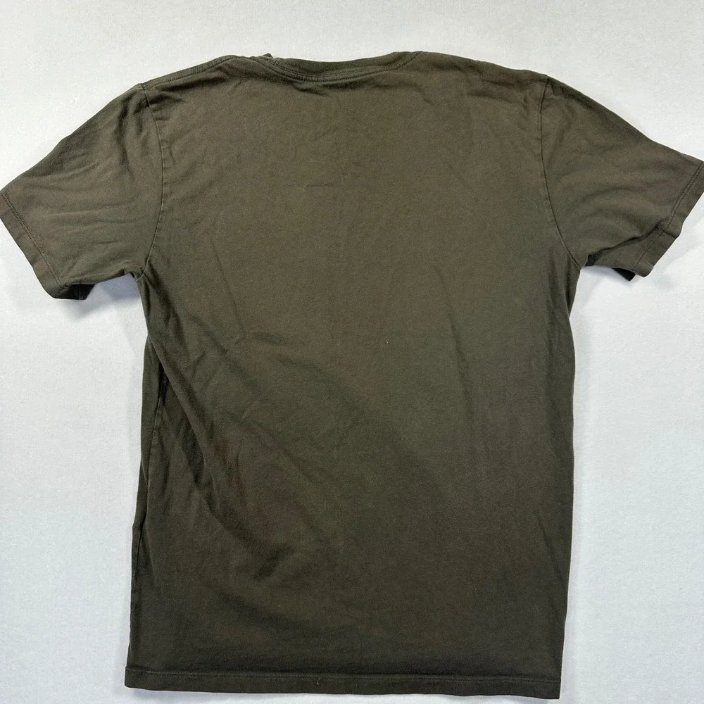 The North Face T Shirt Small Olive Green Logo Graphic Tee Gorpcore Outdoor Hike